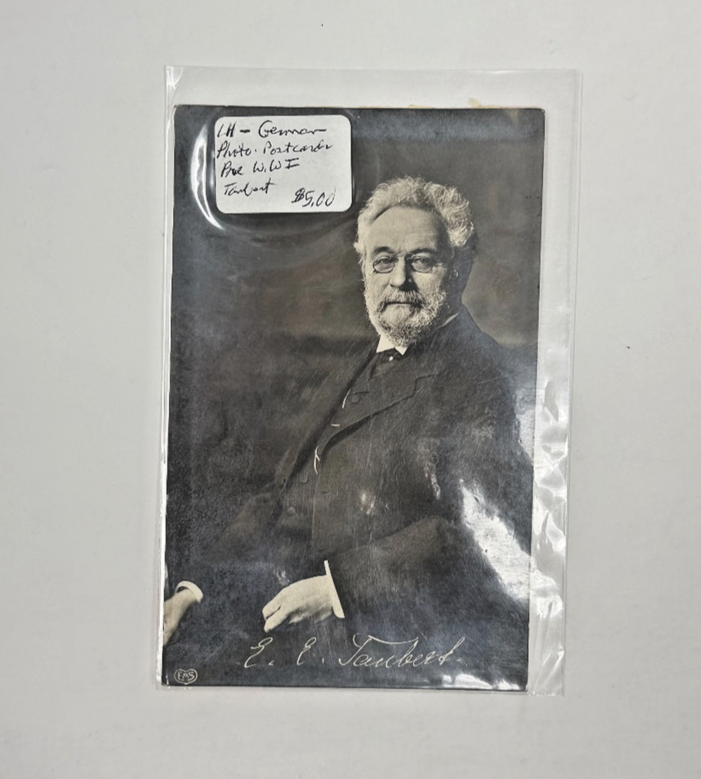 Vintage German Real Photo Postcard Ernst Eduard Taubert Portrait Pre-WWI